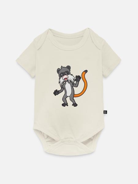 Kawaii Tamarin - Baby Premium Kurzarmbody - Naturweiß