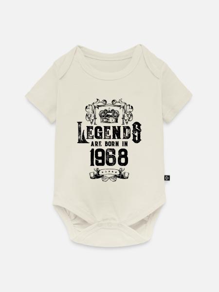 1968 legends geburtstag - Baby Premium Kurzarmbody - Naturweiß