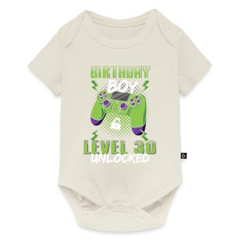 Gamer Boy Video Game Lover Age 30 Unlocked - Baby Premium Kurzarmbody - Naturweiß - Vorne