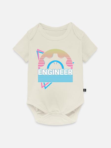 Ingenieur Engineering Retro - Baby Premium Kurzarmbody - Naturweiß