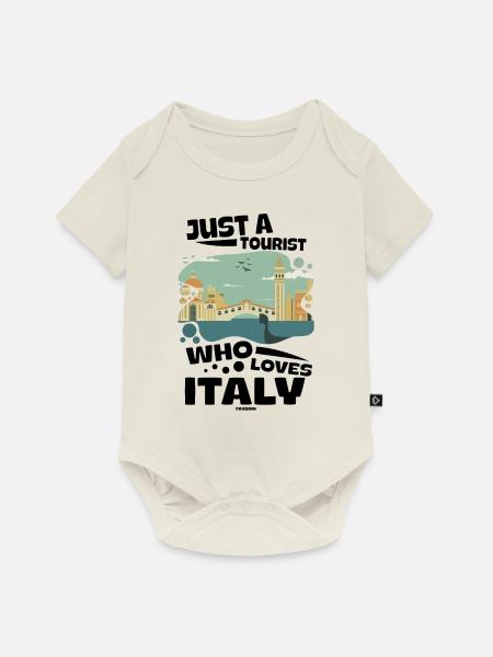Italien - Baby Premium Kurzarmbody - Naturweiß