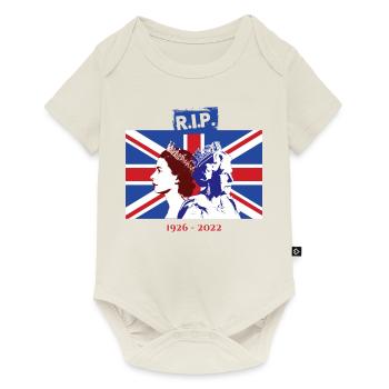 RIP - Queen Elizabeth II - The End Of An Era - Baby Premium short-sleeve bodysuit - off white - Front
