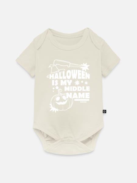 cooles Halloweenkostüm - Baby Premium Kurzarmbody - Naturweiß