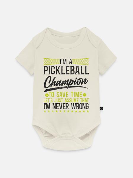 Pickleball I'm A Pickleball - Baby Premium Kurzarmbody - Naturweiß