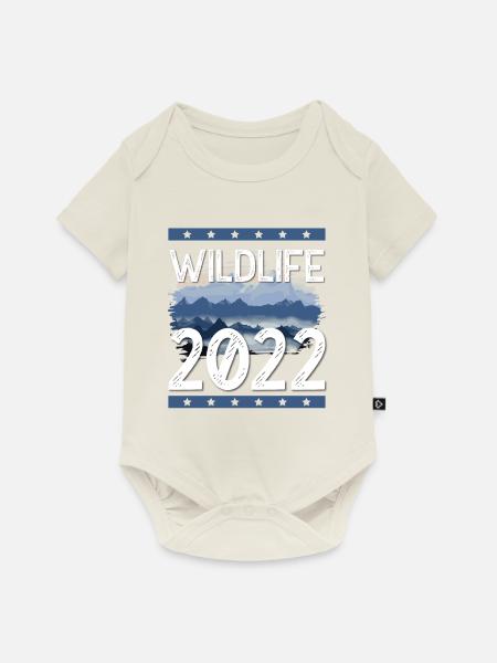 Wildlife 2022 - Baby Premium Kurzarmbody - Naturweiß