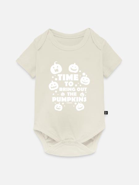 Kürbisgesicht - Baby Premium Kurzarmbody - Naturweiß