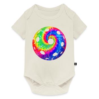 Pickleball Tie Dye Retro 80s 90s - Baby Premium short-sleeve bodysuit - off white - Front
