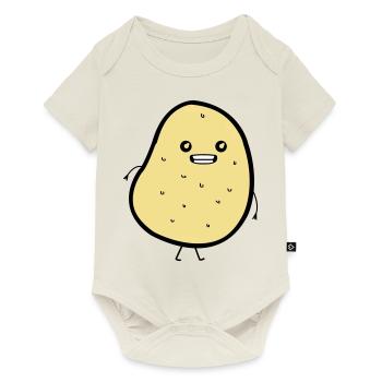 Funny Potatoe - Baby Premium Kurzarmbody - Naturweiß - Vorne