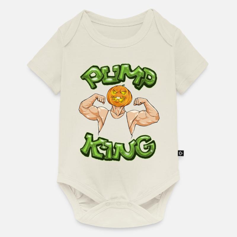 Pump King - Baby Premium Kurzarmbody - Naturweiß
