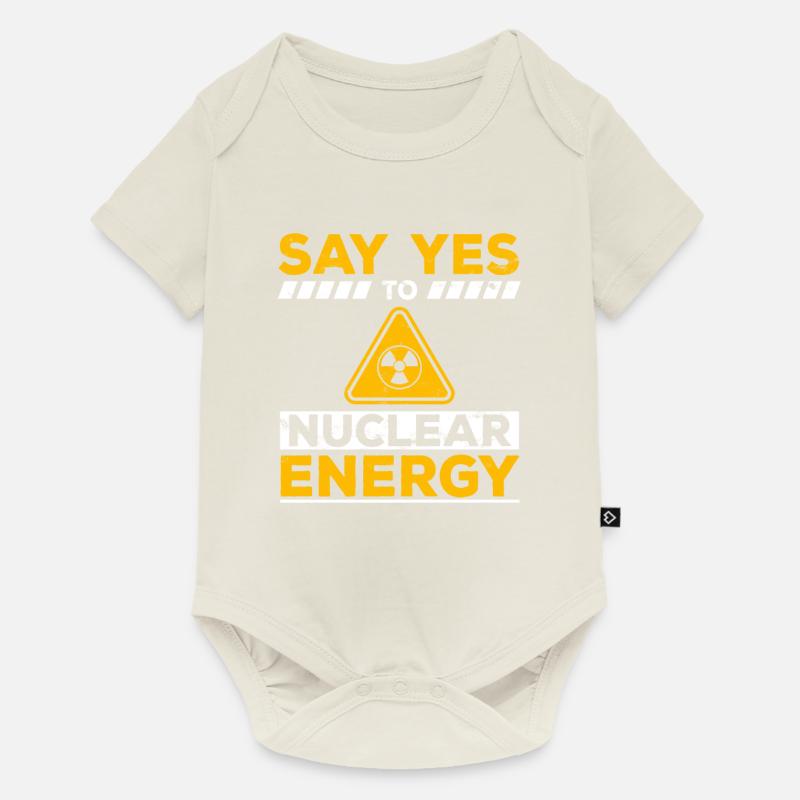 Ja zu Kernkraft - Kernenergie Nuklear Atomkraft - Baby Premium Kurzarmbody - Naturweiß