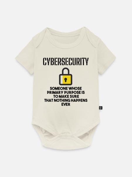 Cybersecurity - IT-Sicherheit Informatiker - Baby Premium Kurzarmbody - Naturweiß