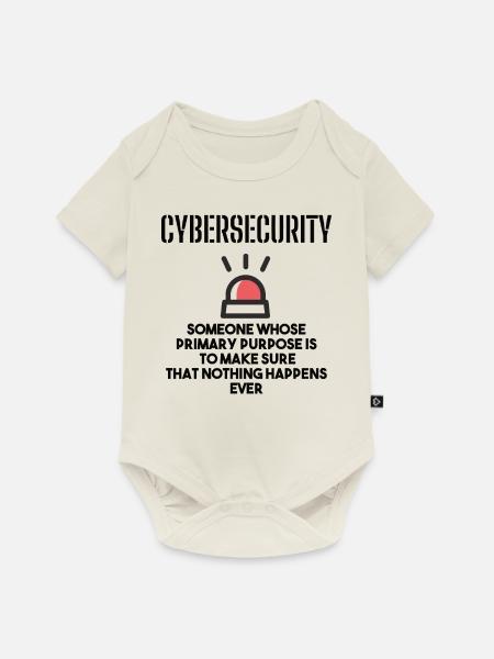 Cybersecurity - IT-Sicherheit Informatiker - Baby Premium Kurzarmbody - Naturweiß