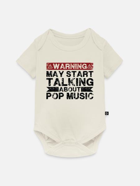 Apropos Popmusik - Baby Premium Kurzarmbody - Naturweiß