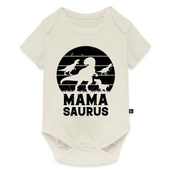 Mama Saurus Mama Dinosaur Family Mama Dino Mamasau - Baby Premium short-sleeve bodysuit - off white - Front