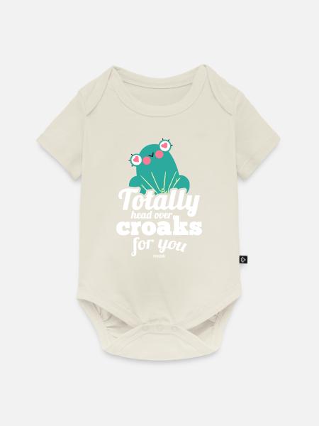 ich liebe Frösche - Baby Premium Kurzarmbody - Naturweiß