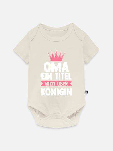 Großmutter Großmama Omi Oma - Baby Premium Kurzarmbody - Naturweiß