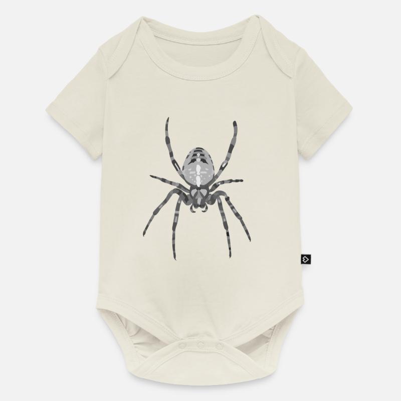 L’araignée comme motif d’Halloween - Body à manches courtes Premium Bébé - blanc cassé