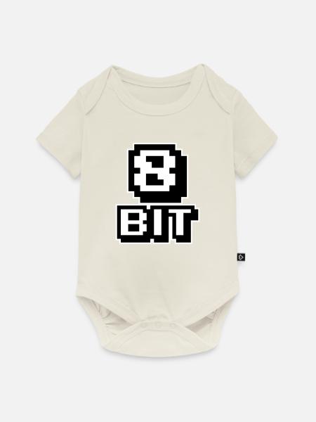 8-Bit-Computer - Baby Premium Kurzarmbody - Naturweiß