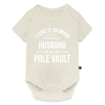 Funny Pole Vault Pole Vault Wife - Baby Premium short-sleeve bodysuit - off white - Front