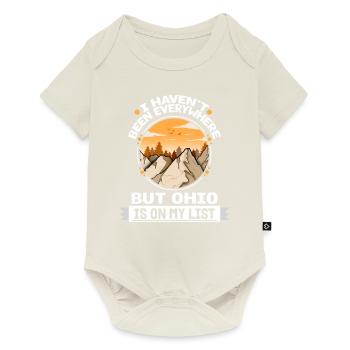 Ohio Is On My List Mountain Hiking Summit Hiker - Baby Premium short-sleeve bodysuit - off white - Front
