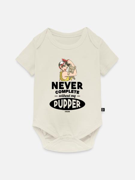 lustiger Hundespruch für Frauen - Baby Premium Kurzarmbody - Naturweiß