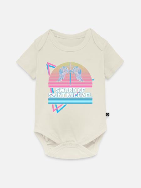 Das Schwert des Heiligen Michael - Baby Premium Kurzarmbody - Naturweiß