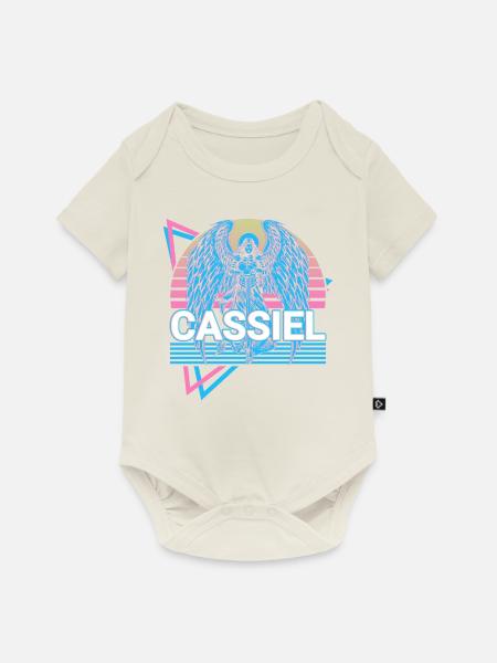 Cassiel Erzengel Retro - Baby Premium Kurzarmbody - Naturweiß
