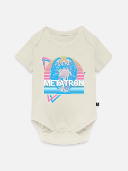 Metatron Erzengel Retro - Baby Premium Kurzarmbody - Naturweiß