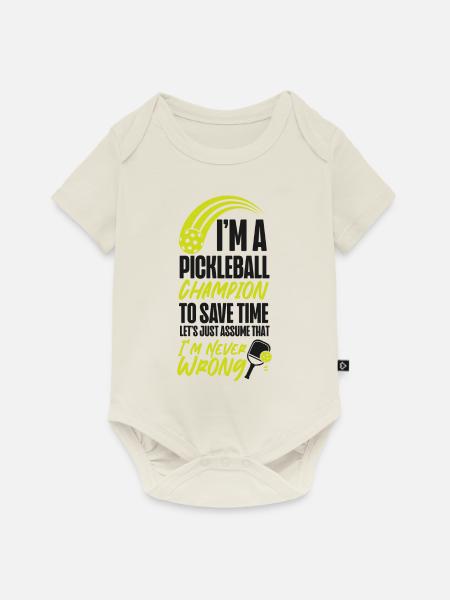 Pickleball I'm A Pickleball - Baby Premium Kurzarmbody - Naturweiß