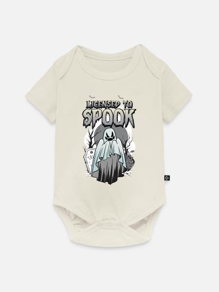 Licensed To Spook - Baby Premium Kurzarmbody - Naturweiß