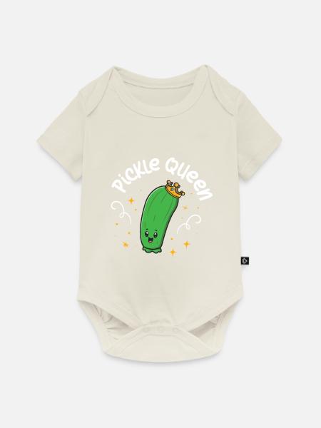 Pickle Queen - Baby Premium Kurzarmbody - Naturweiß