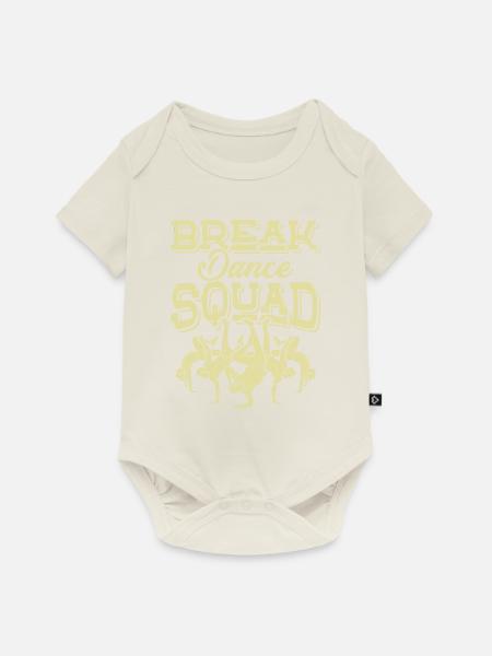 breakdance Squad - Baby Premium Kurzarmbody - Naturweiß