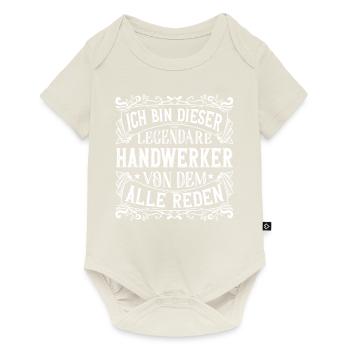 Ich bin dieser Legendäre Handwerker - Baby Premium Kurzarmbody - Naturweiß - Vorne
