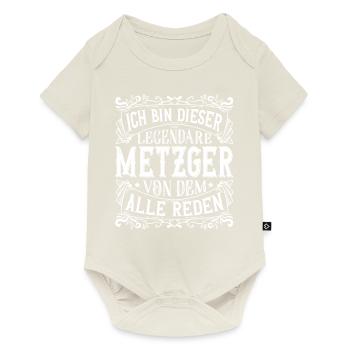 Ich bin dieser Legendäre Metzger Metzgermeister - Baby Premium Kurzarmbody - Naturweiß - Vorne