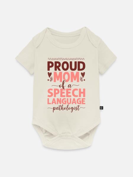 Speech Therapist Therapy Assistant - Baby Premium Kurzarmbody - Naturweiß