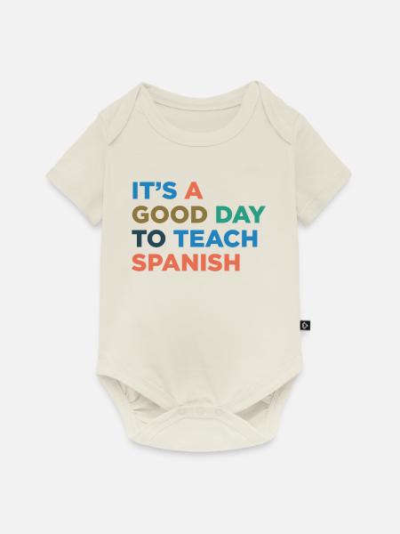 Spanischlehrer Unterrichten - Baby Premium Kurzarmbody - Naturweiß