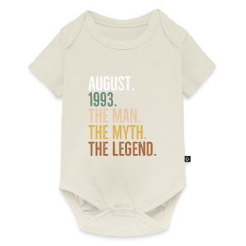 August 1993 The Man The Myth The Legend - Baby Premium short-sleeve bodysuit - off white - Front