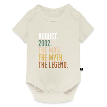 August 2002 Der Mann Der Mythos Die Legende - Baby Premium Kurzarmbody - Naturweiß - Vorne