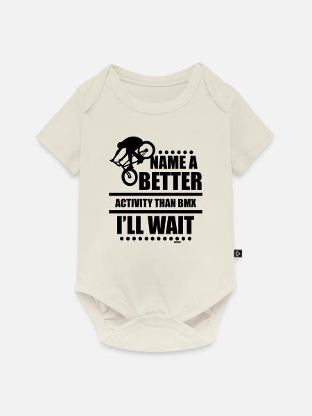BMX - Baby Premium Kurzarmbody - Naturweiß