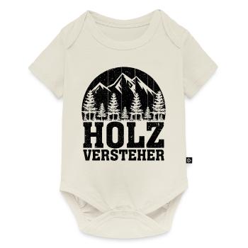 Holzversteher Chainsaw Retro Forest Woodworker - Baby Premium Kurzarmbody - Naturweiß - Vorne