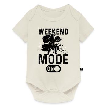 Weekend Mode On - Bass Guitarist Bass Guitar Playe - Baby Premium Kurzarmbody - Naturweiß - Vorne