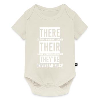 There Their They're - Baby Premium short-sleeve bodysuit - off white - Front