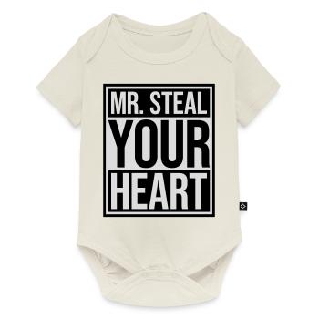 mr steal your heart - Baby Premium short-sleeve bodysuit - off white - Front