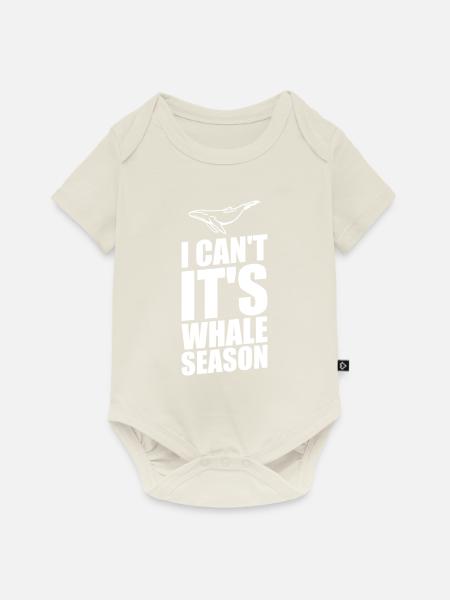 Walbeobachter Spruch Wal Fans Buckelwale - Baby Premium Kurzarmbody - Naturweiß