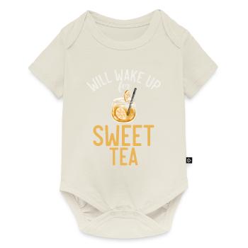 Süßer Tee Liebhaber Geschenke - Baby Premium Kurzarmbody - Naturweiß - Vorne