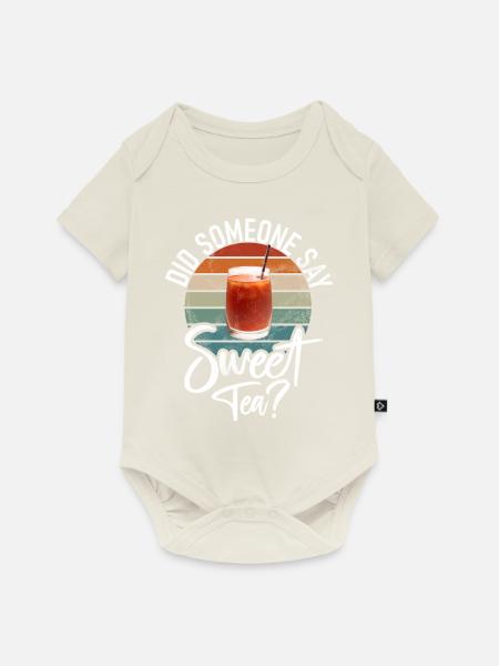 Süßer Tee Liebhaber Geschenke - Baby Premium Kurzarmbody - Naturweiß
