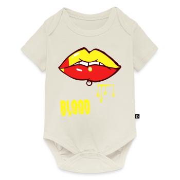 piercing & blood - Baby Premium short-sleeve bodysuit - off white - Front