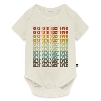Meilleur géologue collectionneur de roches Géologue - Body à manches courtes Premium Bébé - blanc cassé - Devant