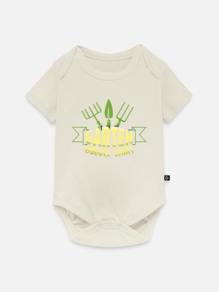 Garten Buddel Shirt - Baby Premium Kurzarmbody - Naturweiß