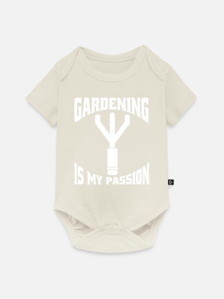Gärtner Geschenk Obstgarten Hobbygärtner Garten - Baby Premium Kurzarmbody - Naturweiß